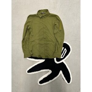 Arcteryx Mens Olive Green Elaho LS Long Sleeve Button Down Shirt Medium